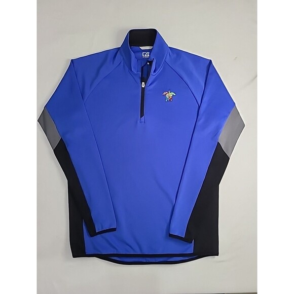 Cutter & Buck CB Drytec Unisex Sz M 1/4 Zip Golf Pullover Embroidered Sea Turtle - Picture 1 of 12